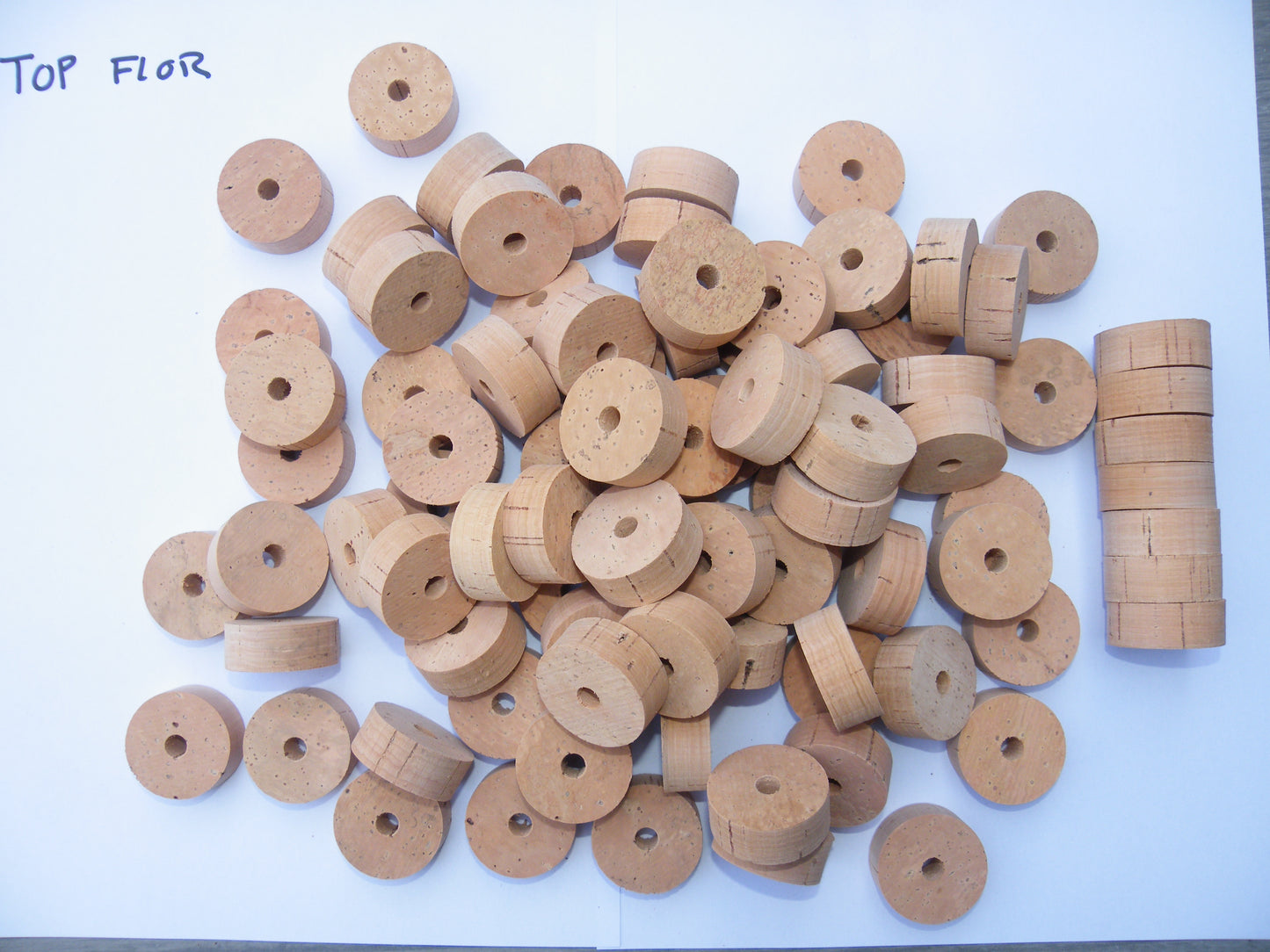 50 Cork rings 1 1/4"x1/2" Grade Top Flor bore 1/4"