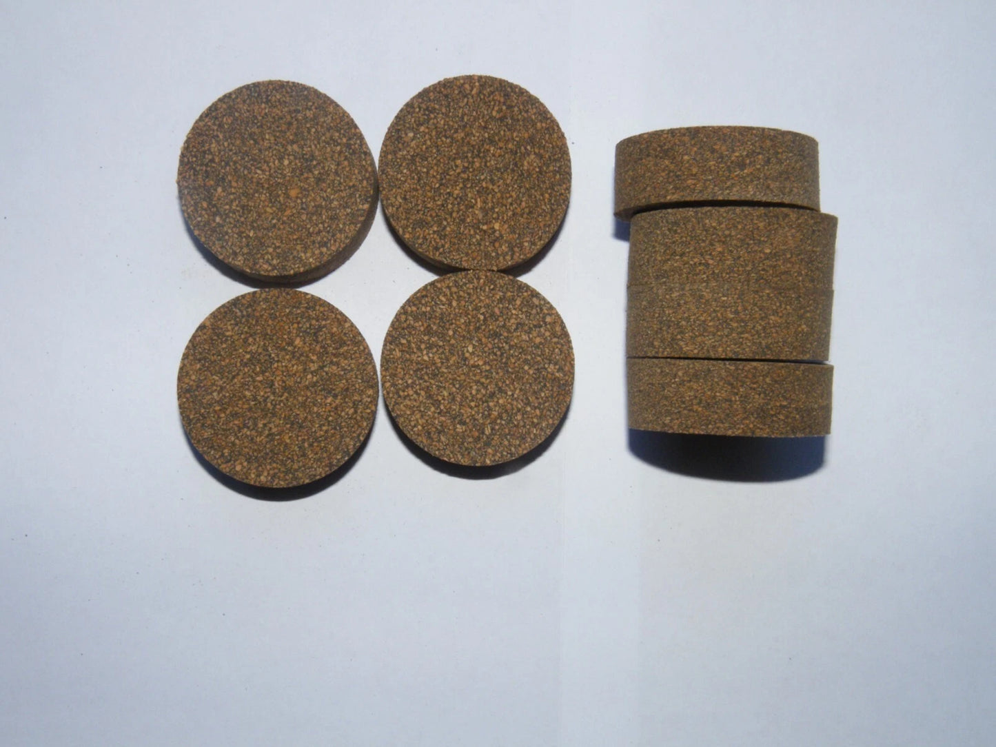 10 RUBBERIZED CORK RINGS 11/2"X1/2" NO BORE