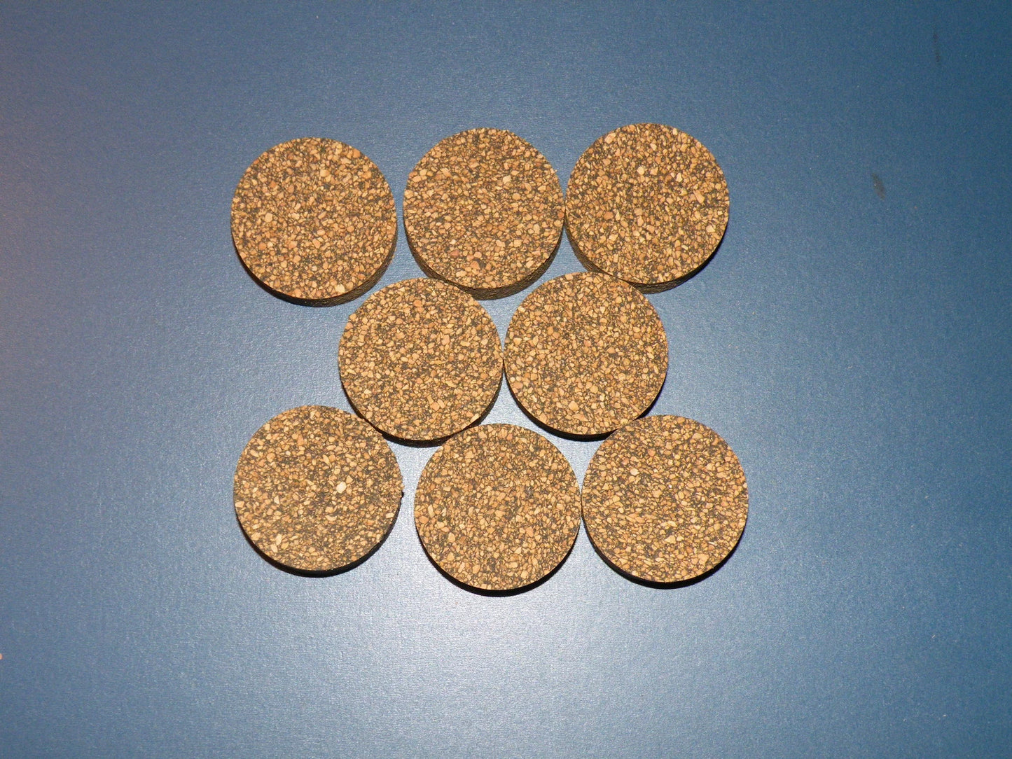 10 RUBBERIZED CORK RINGS 11/2"X1/2" NO BORE