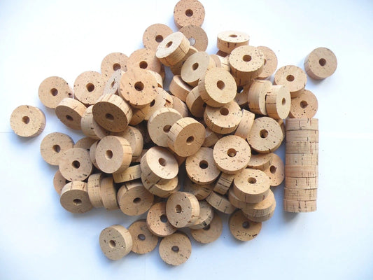 100 CORK RINGS 1 1/2"X1/2" BORE 3/8" GRADE B