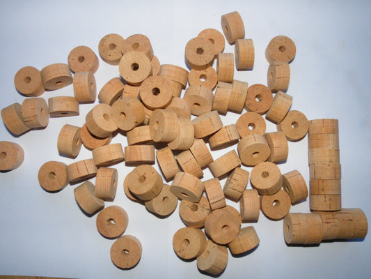 100 Cork rings 1 1/4"x1/2" Grade Flor bore 1/4"