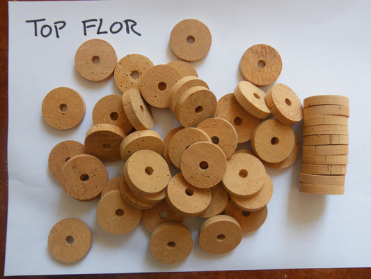 100 Cork rings 1 1/4"x1/4" Grade Flor bore 1/4"
