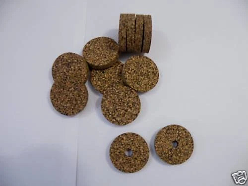 10 RUBBERIZED CORK RINGS 11/2"X1/4" NO BORE