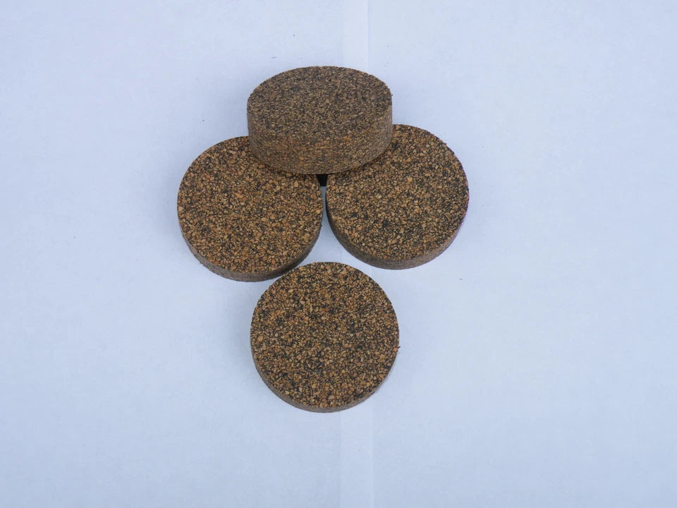 10 RUBBERIZED CORK RINGS 1 3/4"X1/2" NO BORE