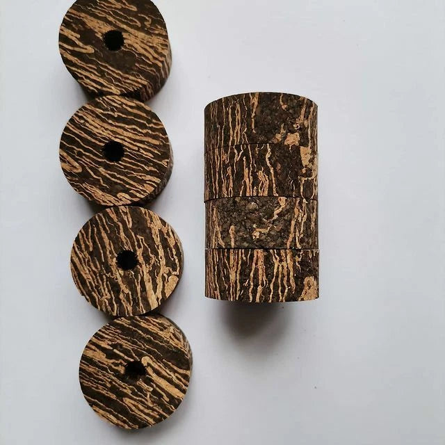 10 BURL CORK RINGS 11/4"X1/2" BORE 1/4" Multiple Colours