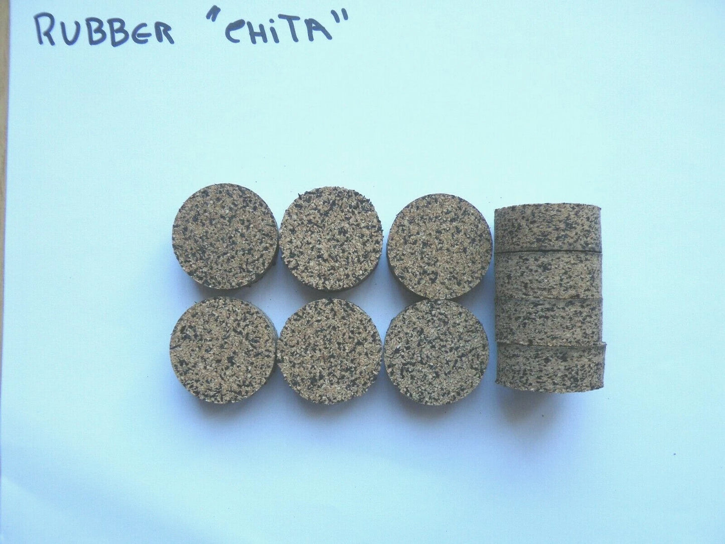 10 RUBBERIZED CORK RINGS 11/4"X1/2" NO BORE